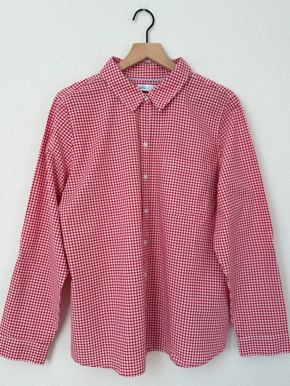 Croft&Barrow Red Gingham Button-Down Shirt Size XXL NW